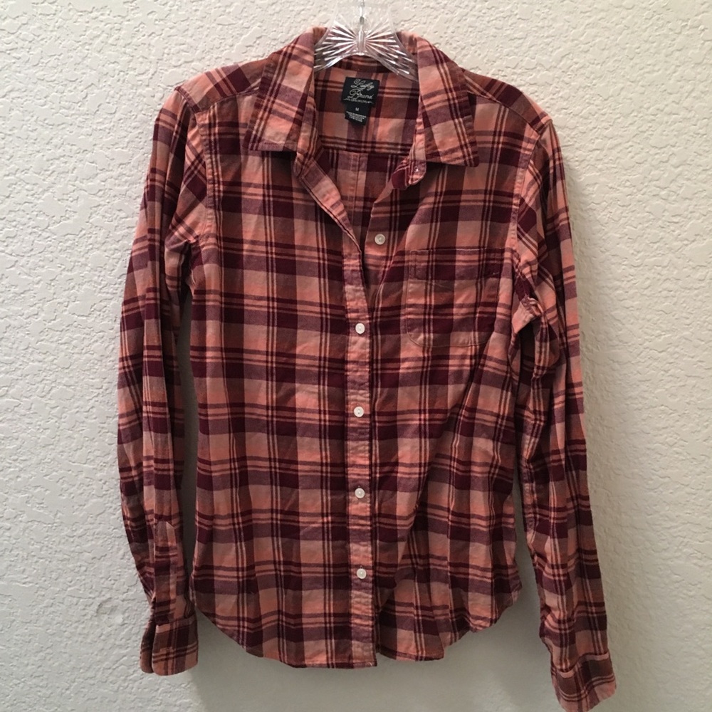 Lucky Brand Pink Plaid Flannel